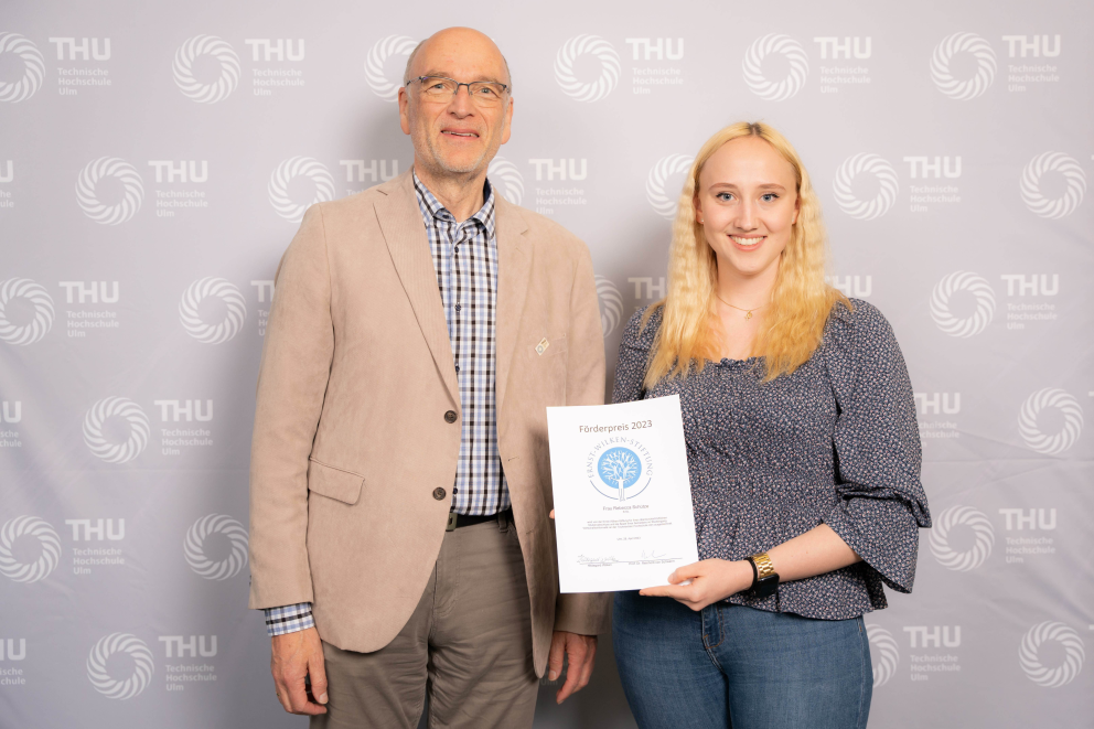 Förderpreis 2023 der Ernst-Wilken-Stiftung für den Studiengang Wirtschaftsinformatik an der Technischen Hochschule Ulm